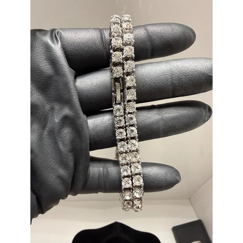 tennis chain necklace vvscz over stainless 24inch 5.5mm